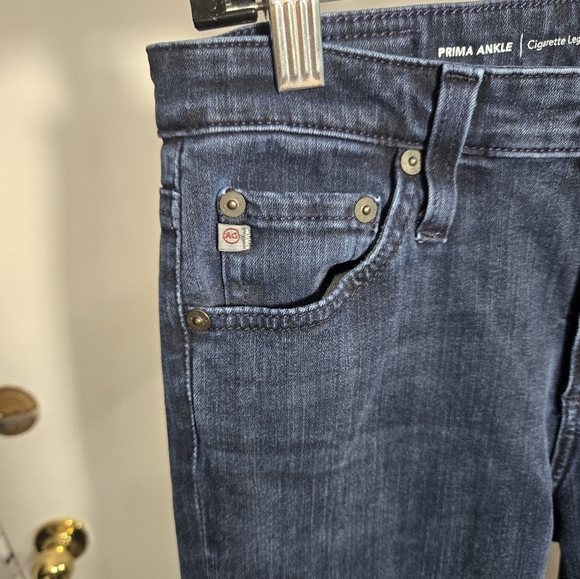 AG Jeans Prima Ankle Cigarette Leg Dark Wash Jeans Sz 27 contour 360 - Picture 10 of 14
